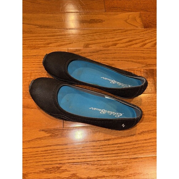 Eddie Bauer  Womens Christine Ballet Flats Black Mesh Round Toe Low Size 10 - Picture 1 of 8
